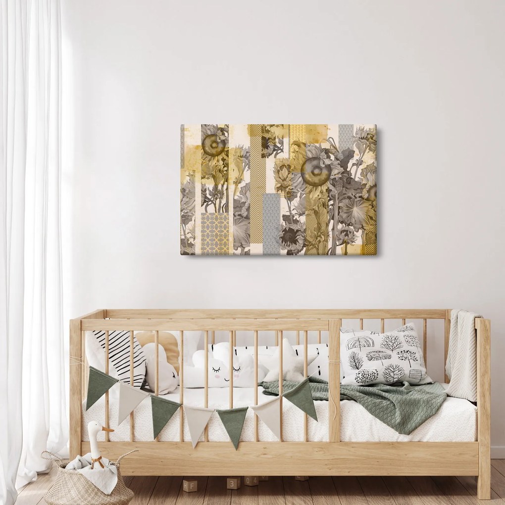 Tablou - Colaj cu floarea-soarelui (90x60 cm)