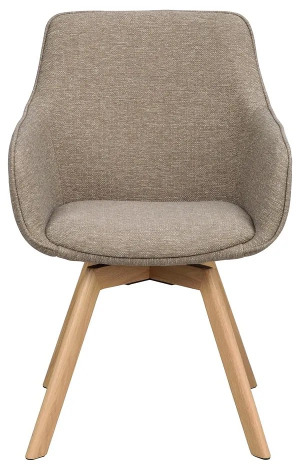 Set de scaune de sufragerie bej 2 buc. tapițat Alison – Rowico