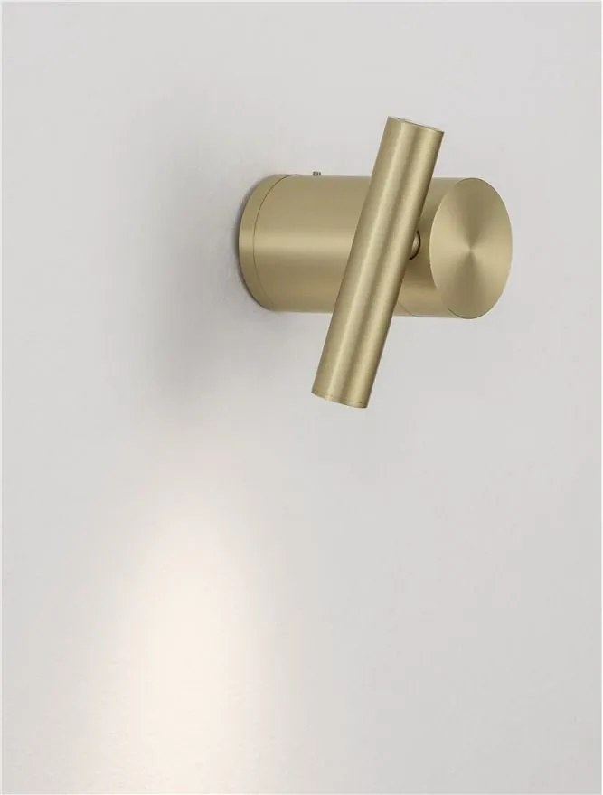 Aplica cu Spot de perete CICLO aurie