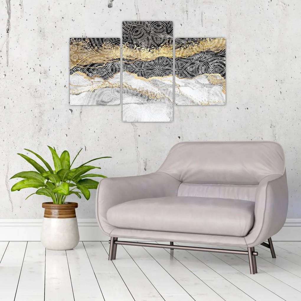 Tablou - Mandala în marmură (90x60 cm)