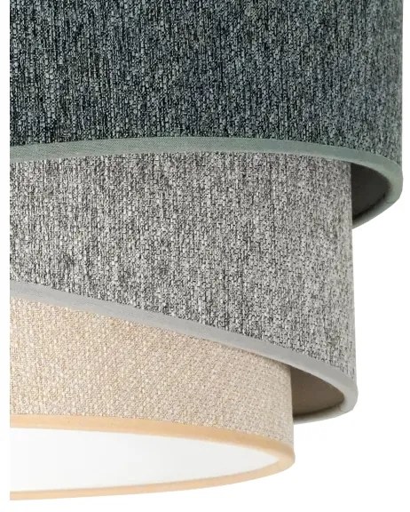 Duolla-Lustră pe cablu KOBO ECO REC. 1xE27/15W/230V d. 45 cm verde/gri/crem