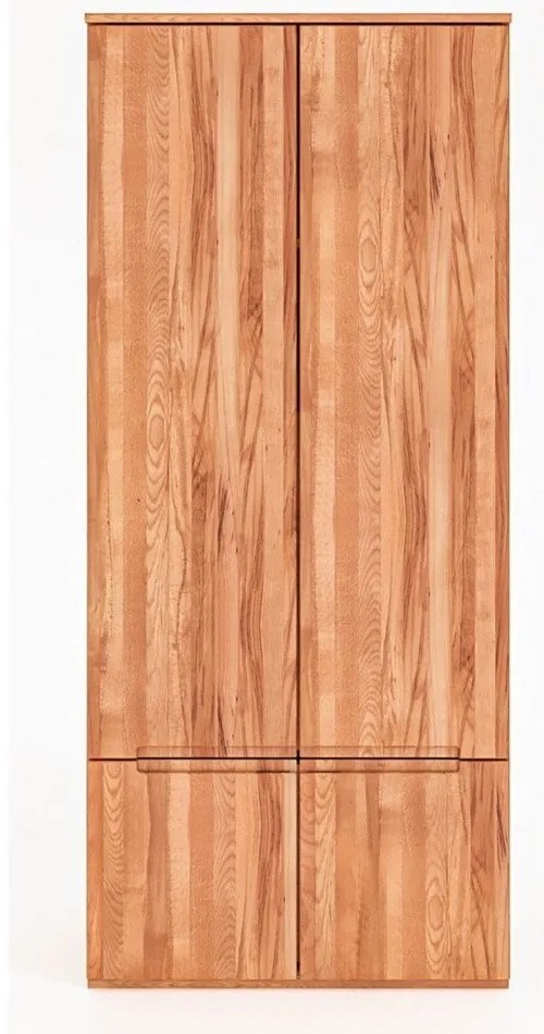 Dulap din lemn de fag 90x206 cm Vento 2 - The Beds