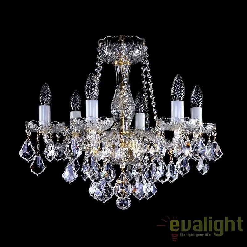 Candelabru 8 brate Cristal Bohemia Exclusive AEROPE VIII.