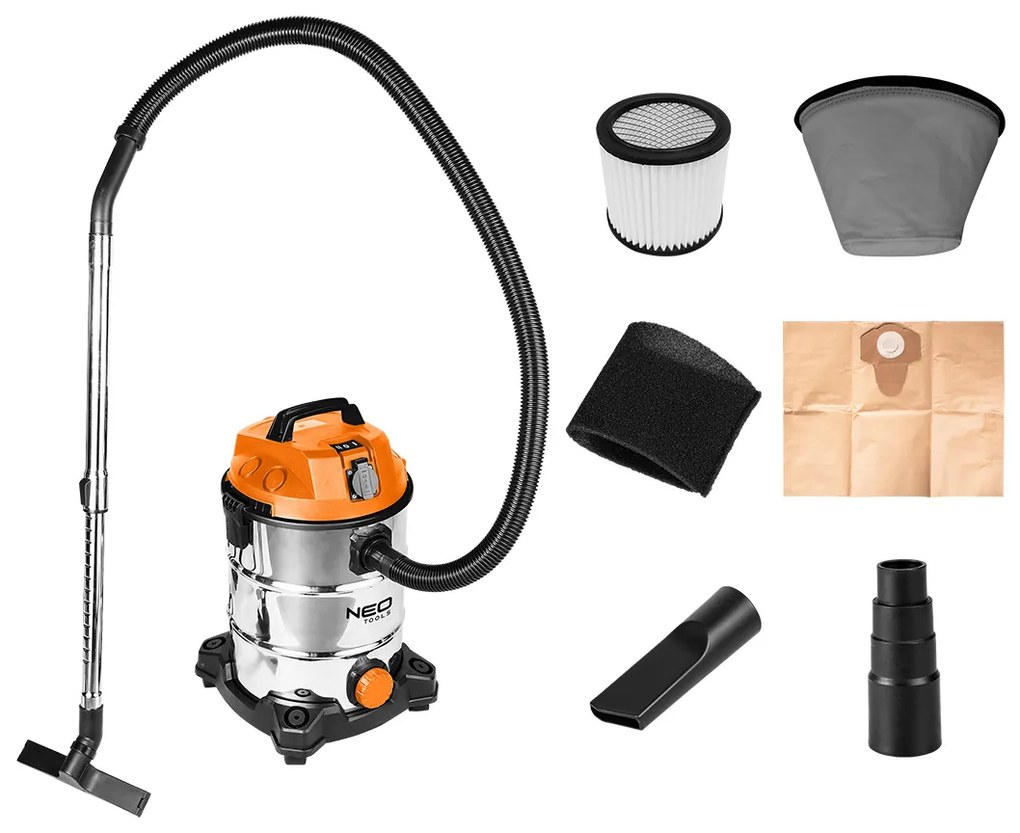 Aspirator industrial 1400W, 30l 04-738