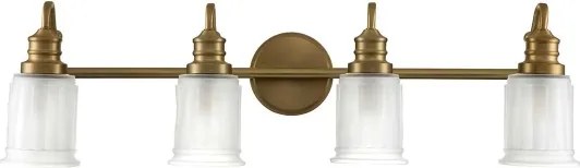 Quoizel QZ-SWELL4-BB-BATH-LED Aplică de perete pentru baie SWELL 4xG9/3W/230V IP44 aurie