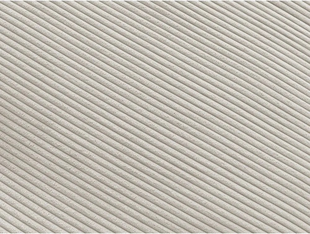 Canapea bej cu tapițerie din catifea reiată 250 cm Belair – Bobochic Paris