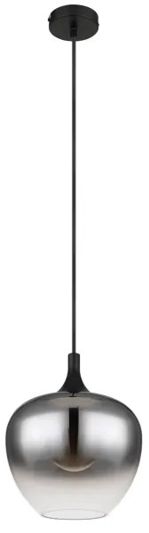 Lustră pe cablu Globo 15548H MAXY 1xE27/40W/230V d. 24 cm negru