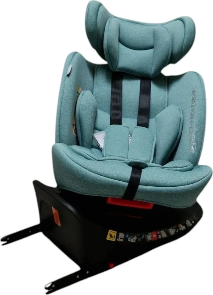 Scaun Auto cu Isofix Baby Care™ BS10P, Cu rotire 360 grade, Omologare R-129 i-Size, 0-36 kg, Tetiera reglabila, Transformabil in scoica auto, Sistem