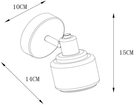 Spot Lucide 77979/01/02 BJORN 1xE14/40W/230V auriu