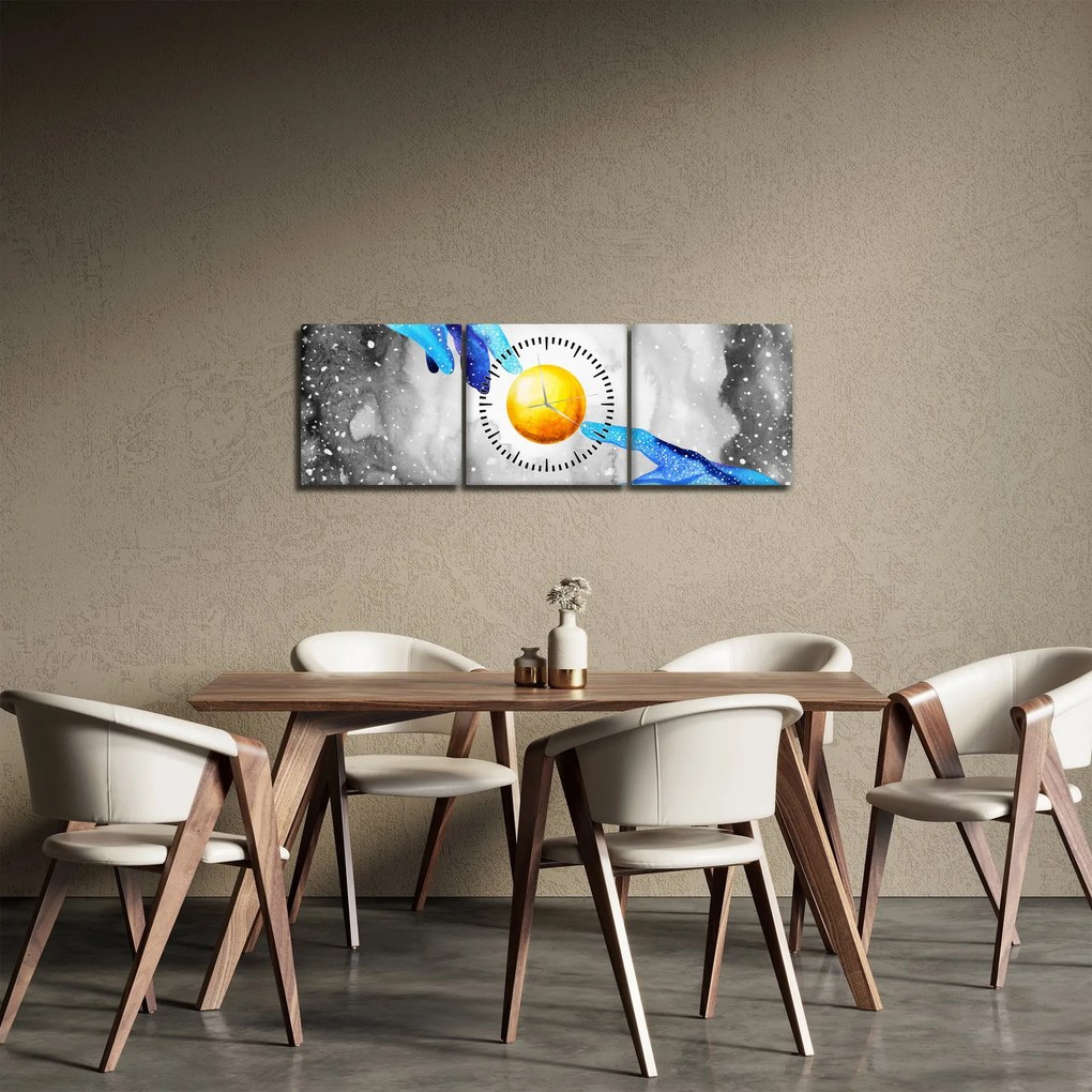 Tablou - Conexiune (cu ceas) (90x30 cm)