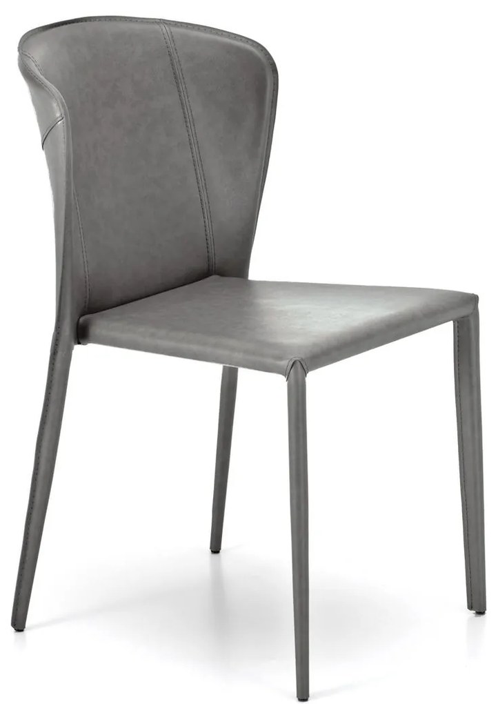 STONES Scaun din piele ecologică 49cm X 56cm H. 82cm | Aosom Romania