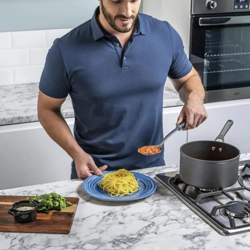 Set oale si tigaie Ninja Zerostick Premium C35005DE, 9 piese, Tehnologie antiaderenta, Pana la 260°C, Inductie, Negru