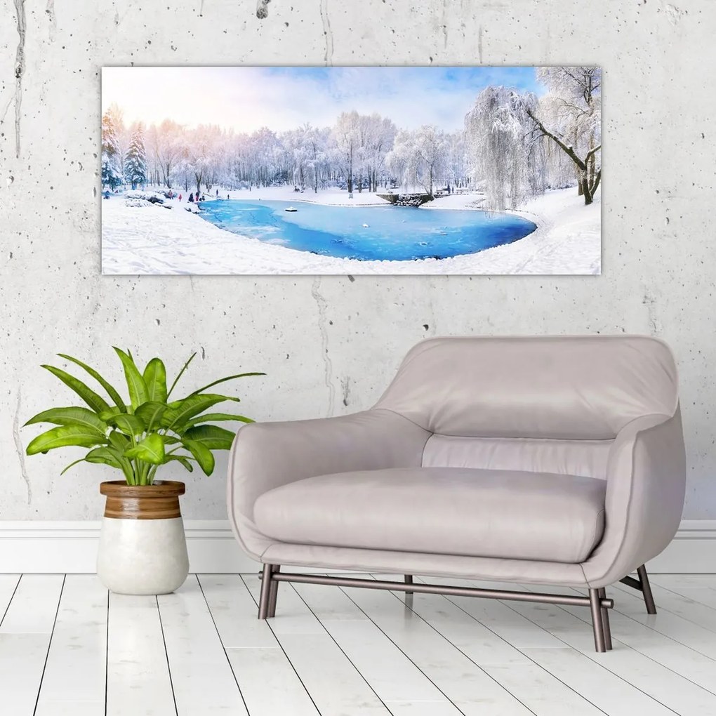 Tablou - Lac de gheață (120x50 cm)