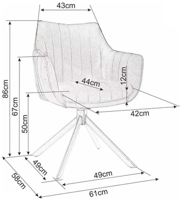 Scaun de bucătărie Azalia II, maslinie