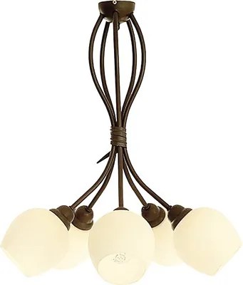 Lustra Miki E27 max. 5x60W, maro/bej