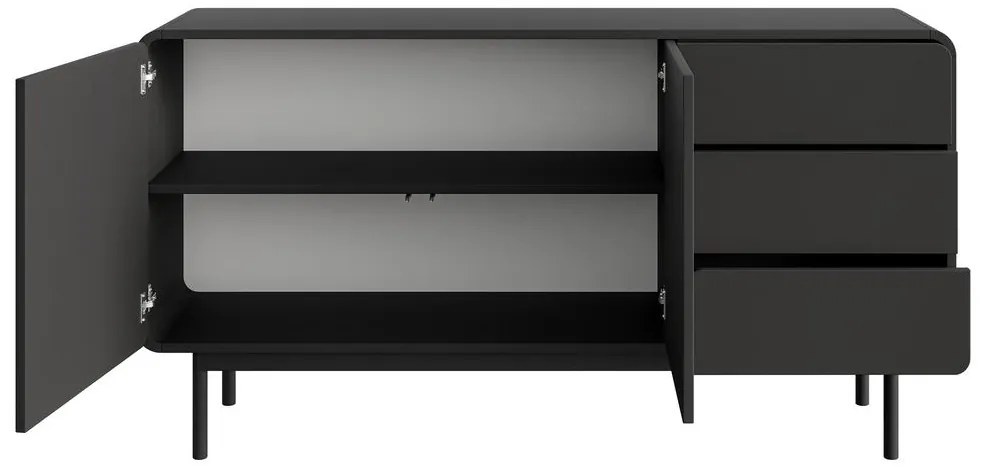 Comodă Orro O1 (negru). 1100598