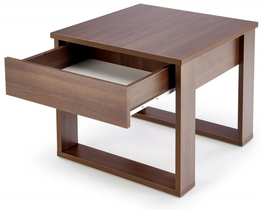 Masuta de cafea Nea patrata nuc inchis L60 cm
