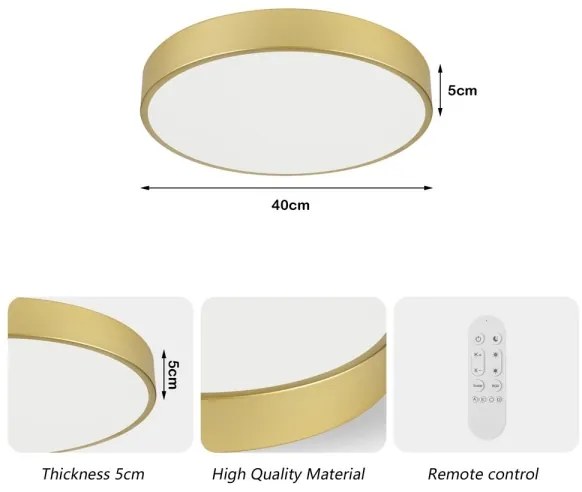 Immax NEO 07292L - Plafonieră LED+CCT compatibilă cu dimmer SEMPLICI 36W/230V, Ø 40 cm + telecomandă