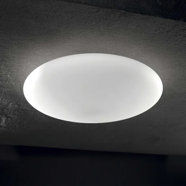 Ideal Lux - Plafonieră SMARTIES 1xE27/42W/230V, diametru 33 cm, albă