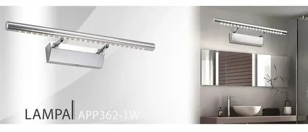 Aplica baie Rea 9w 70 cm gri APP363-1W
