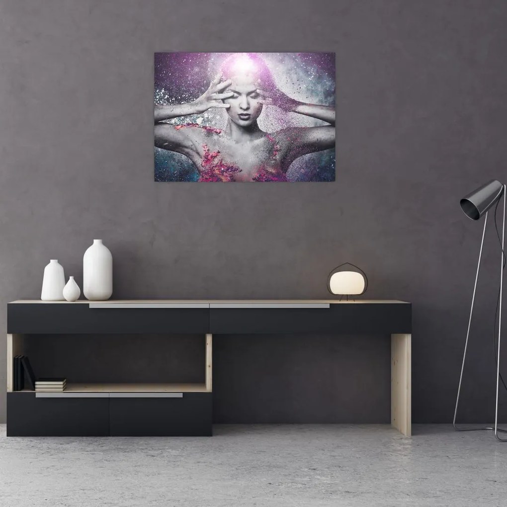 Tablou pe sticlă - Energie (70x50 cm)