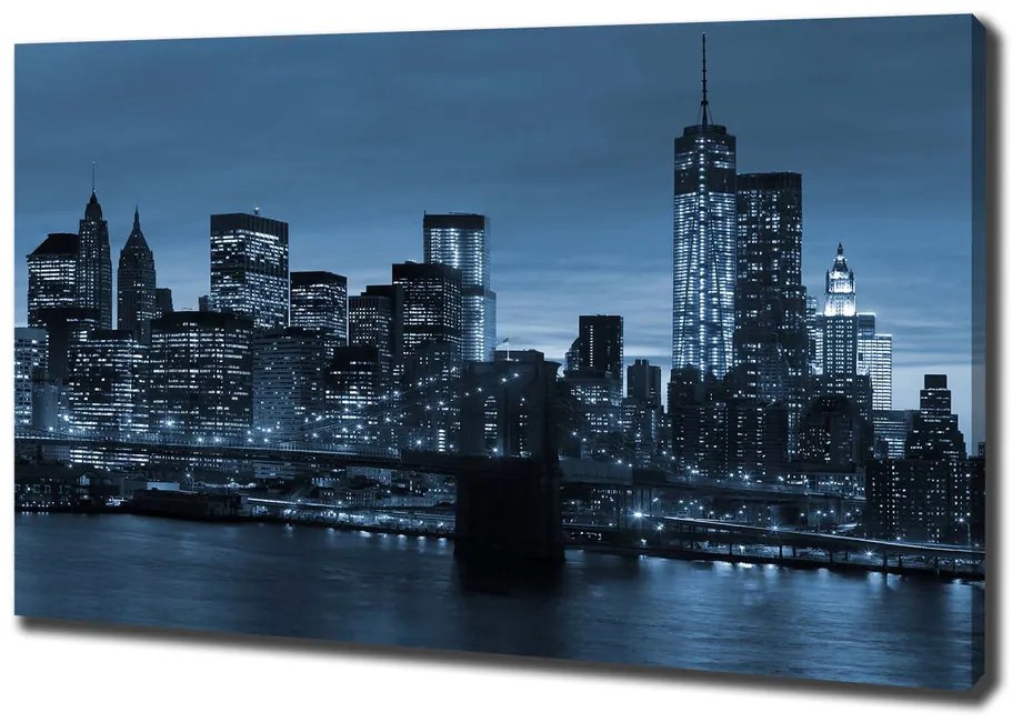 Pictură pe pânză New york, pe timp de noapte