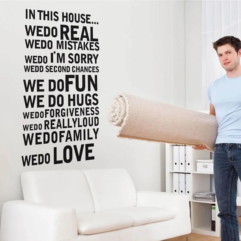 Sticker perete House rules