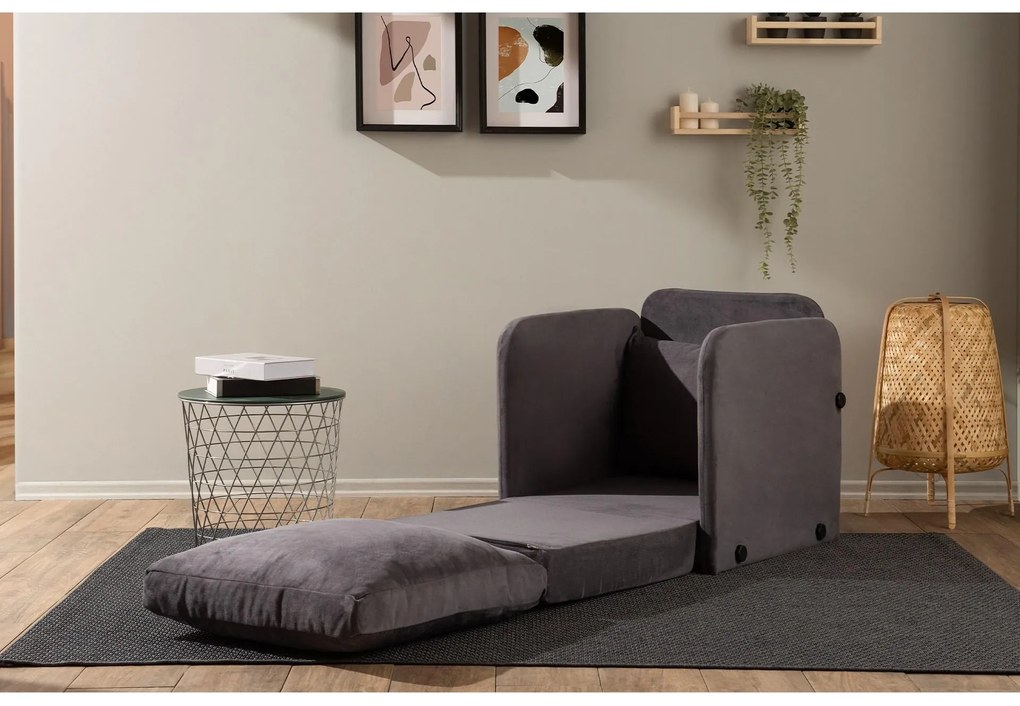 Fotoliu extensibil Sagoretti (gri). Promo -23%. 1107045