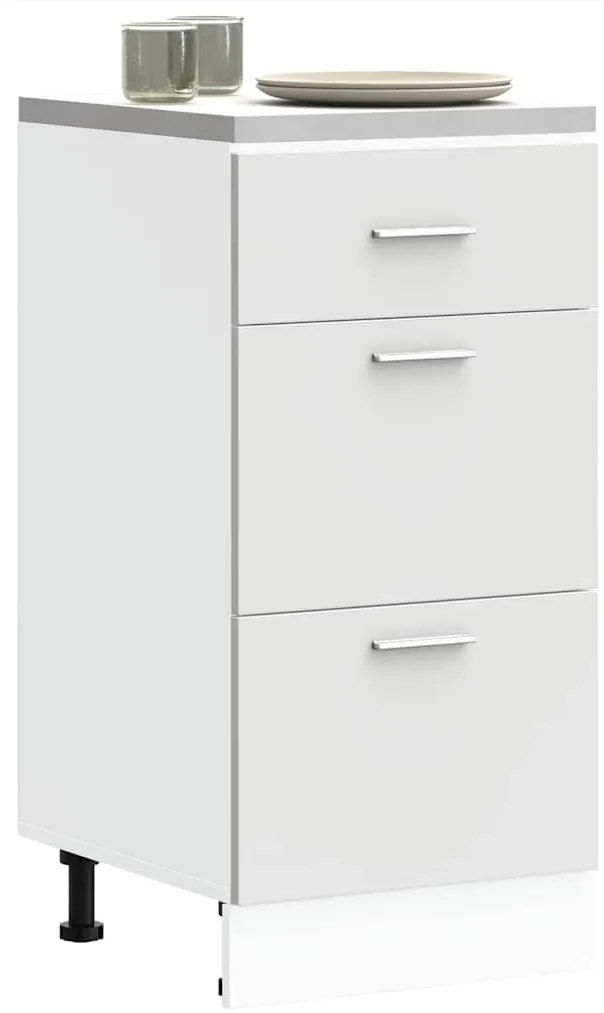 vidaXL Dulap inferior “Lyon” alb 40x46x81,5 cm lemn prelucrat