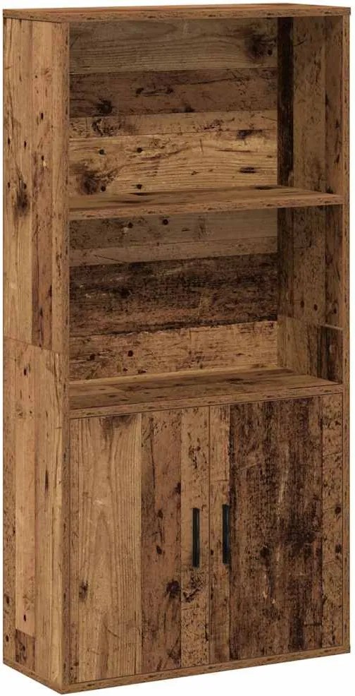 vidaXL Bibliotecă, lemn vechi, 60x24x120 cm, lemn prelucrat