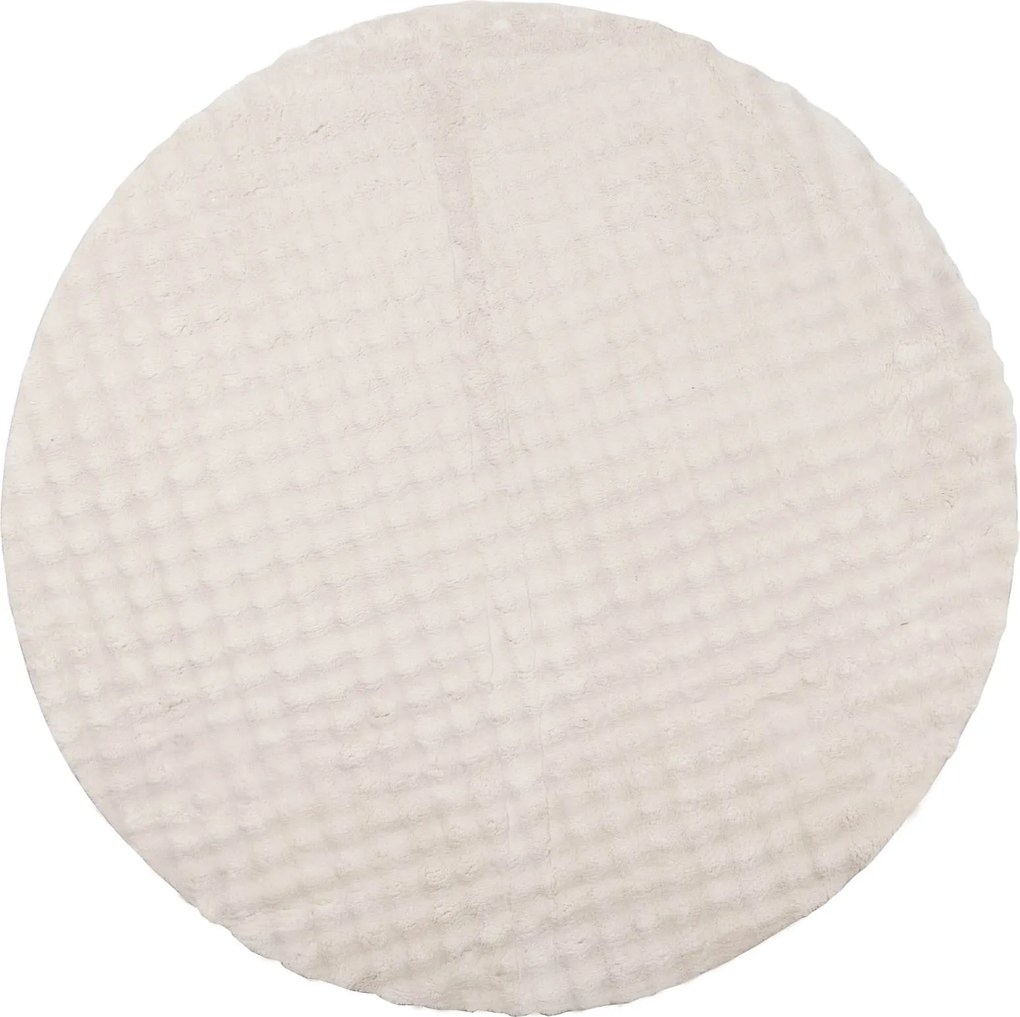 vidaXL Covoare de zonă Rotund SIROLO Bej Ø 120 CM Poliester