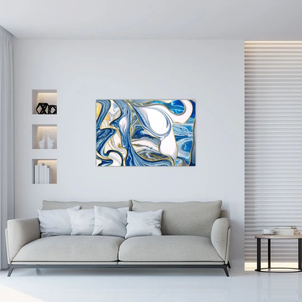 Tablou - Valuri de marmură (90x60 cm)