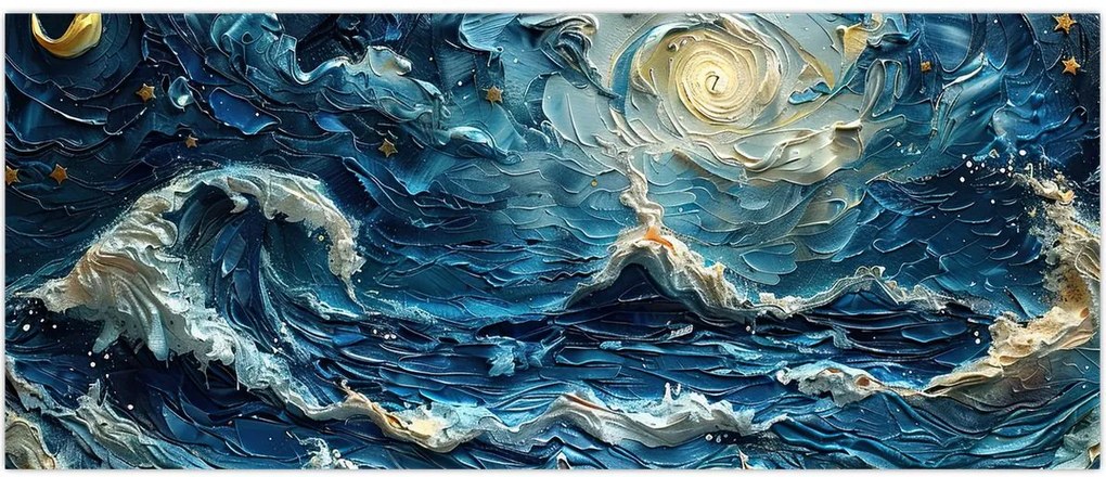 Tablou - Pictura cerului și a mării (120x50 cm)