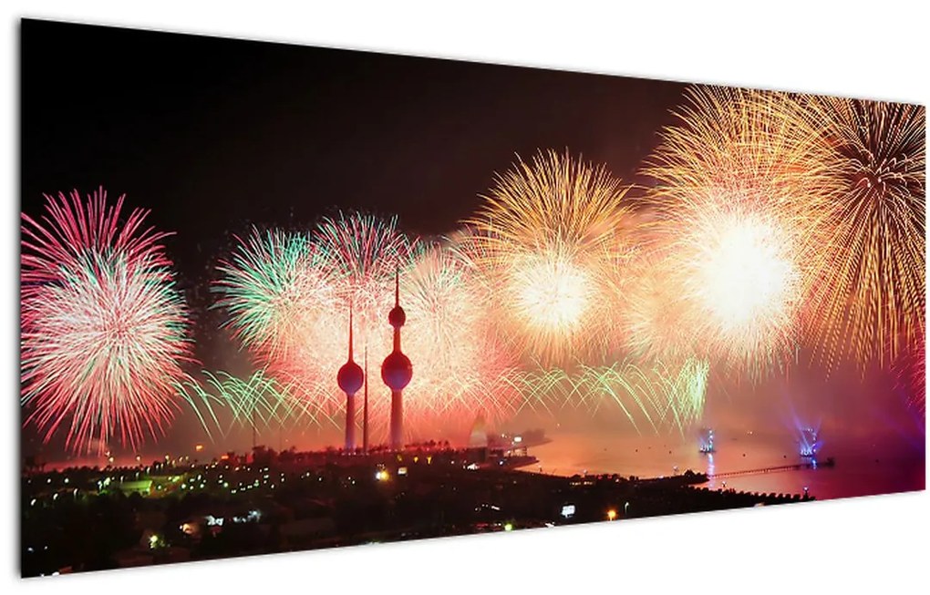 Tablou cu artificii (120x50 cm), în 40 de alte dimensiuni noi