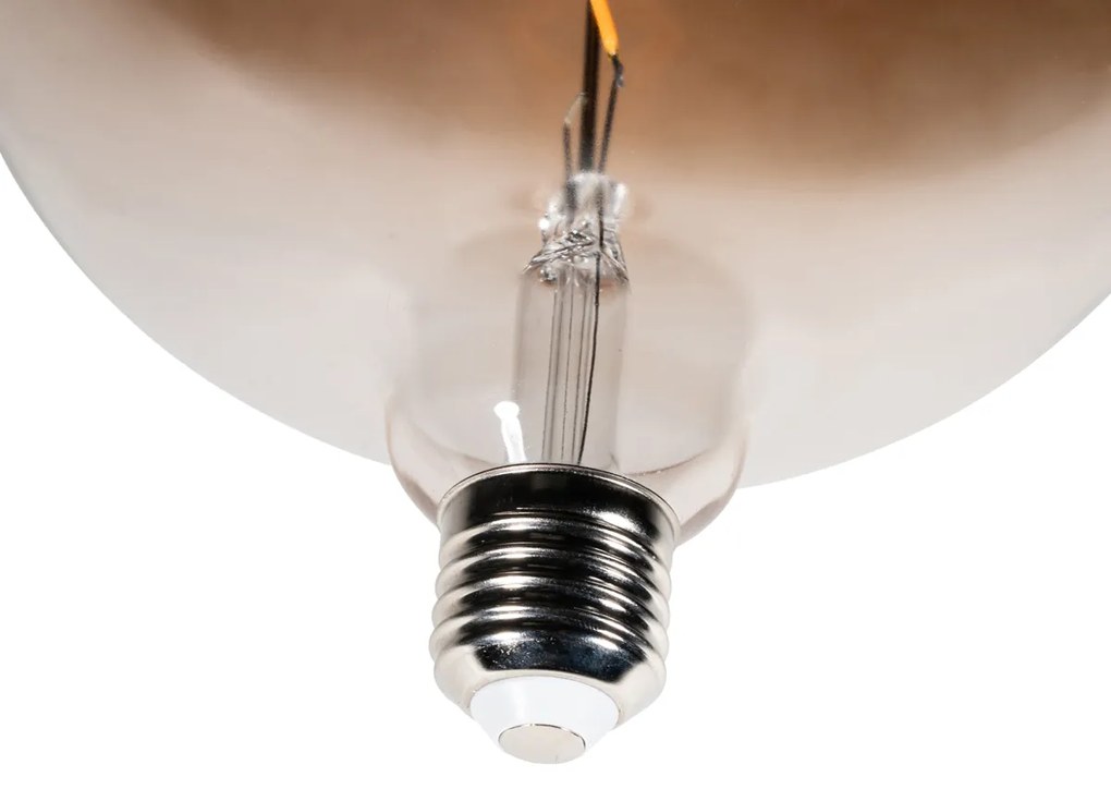 Set de 5 becuri LED E27 dimabile G170 maro 4,9W 130 lm 1800K