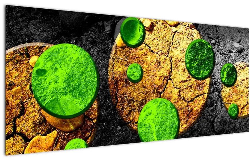 Tablou abstract - Bilă (120x50 cm)