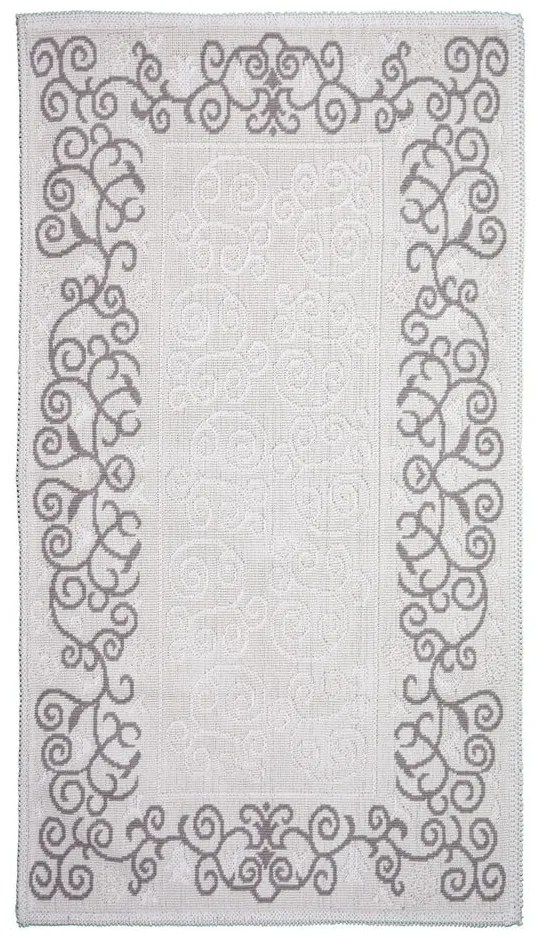 Covor din bumbac Vitaus Orkide, 80 x 200 cm, taupe