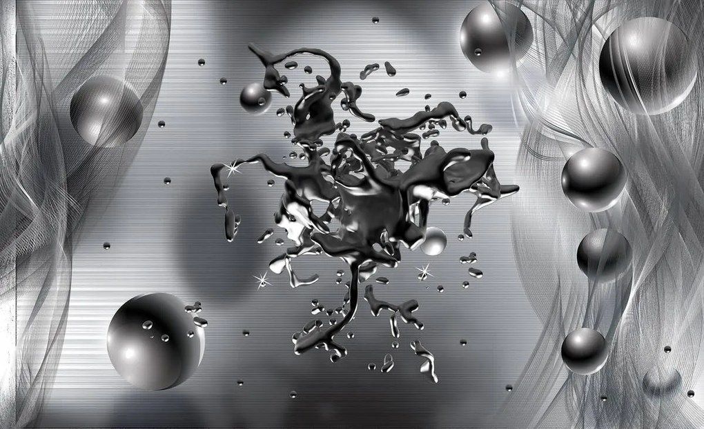 Fototapet - Abstracție din oțel (152,5x104 cm)