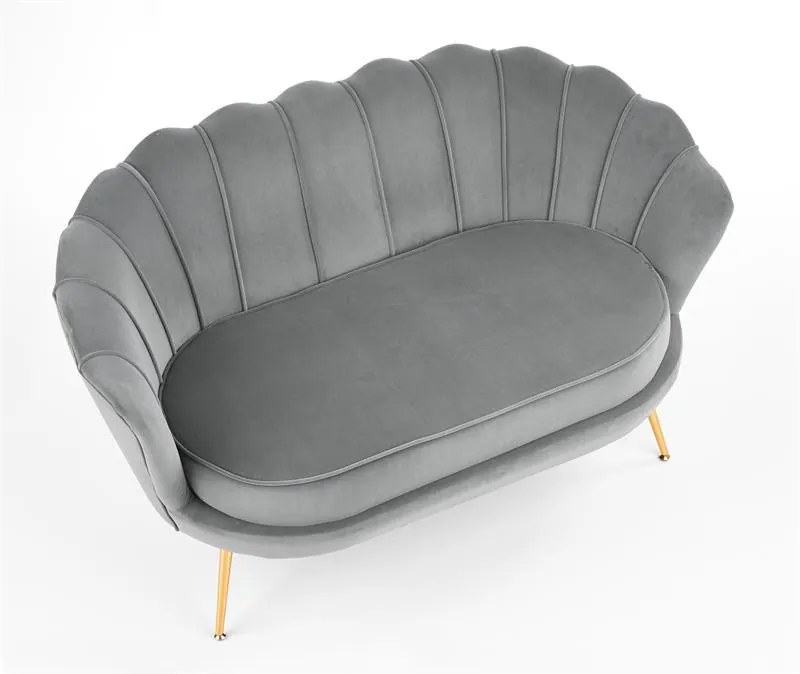 Canapea fixa Amorinito XL velvet gri