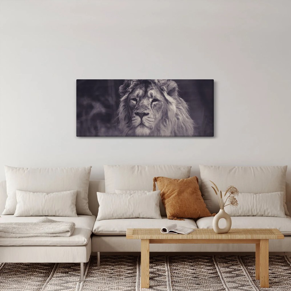 Tablou cu leu (120x50 cm)