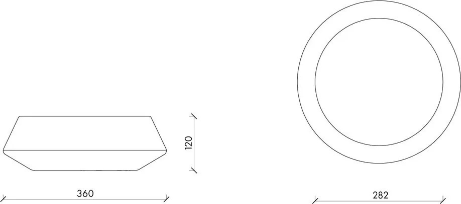 Bol decorativ din ceramică ø 36 cm Tuga – noo.ma