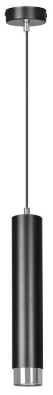Pendul modern cu spot stil minimalist KIBO 1 negru/crom