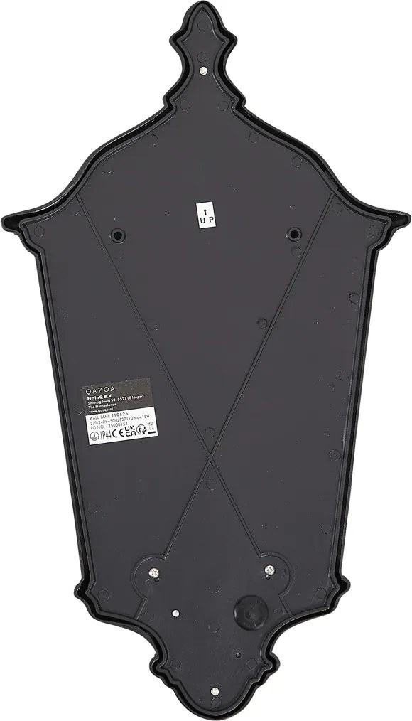 Felinar clasic de perete pentru exterior negru IP44 - Havana Half