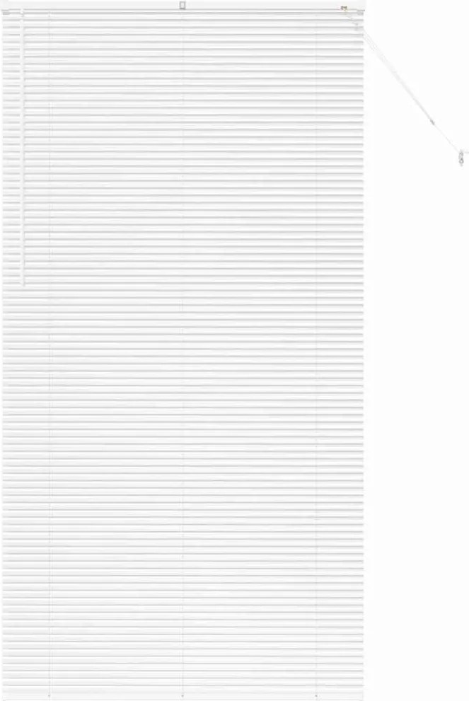 vidaXL Jaluzele venetiene Manual Alb 220 x 110 cm Aluminiu