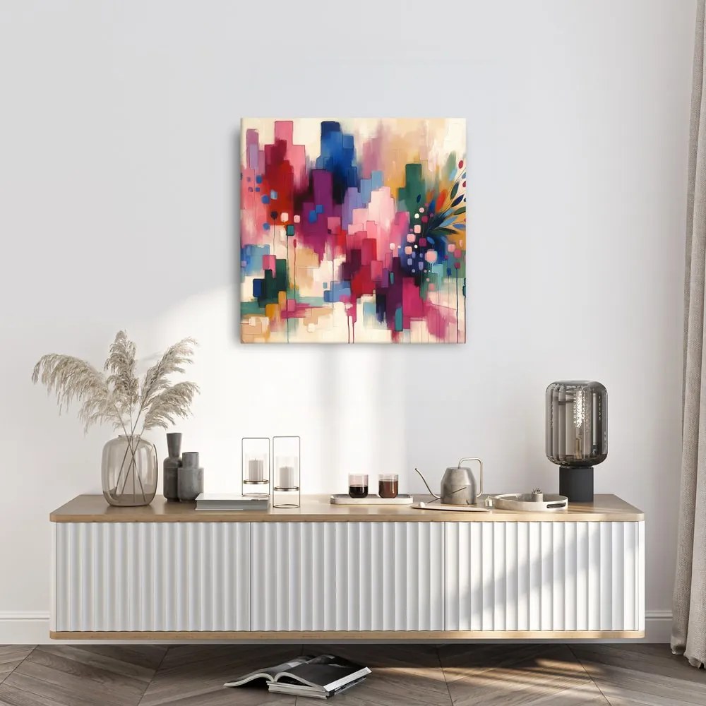 Tablou flori în abstracție modernă