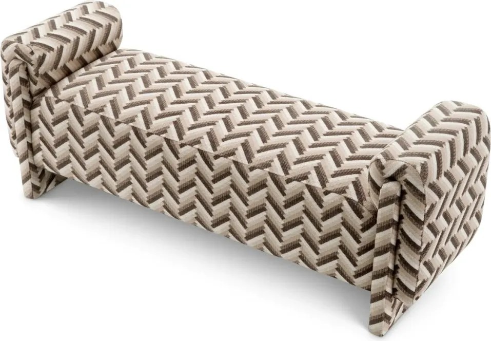 Bancheta eleganta design LUX Del Vale, Chevron brown