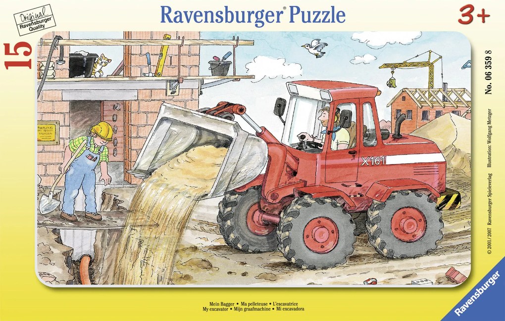PUZZLE EXCAVATOR, 15 PIESE (RVSPC06359)