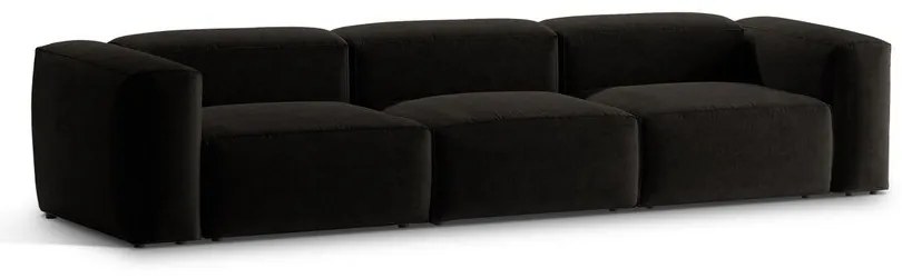 Canapea neagră 364 cm Bergamo – Cosmopolitan Design