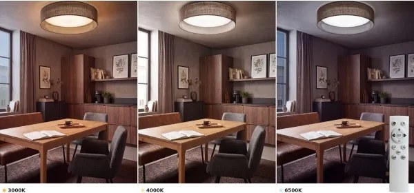 Brilagi - Corp de iluminat LED dimabil VELVET SM. VARI 24W/230V 3000-6500K Ø 45 cm maro + telecomandă
