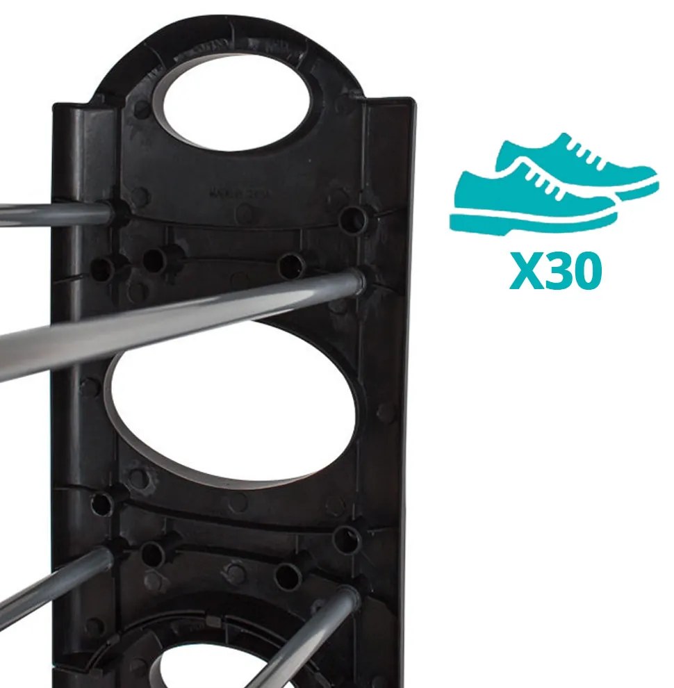 Pantofar cu 10 nivele - negru